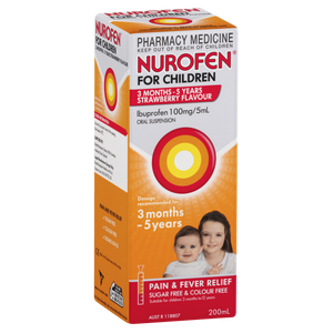 Nurofen for Children 3 months - 5 years [STRAWBERRY] 200mL