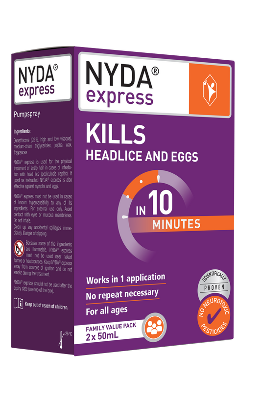 Brauer Nyda Express Head Lice Treatment Family Value Pack 2 x 50ml