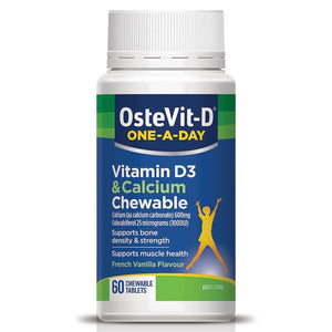 Ostevit-D One-A-Day Vitamin D3 & Calcium chewable tablets 60