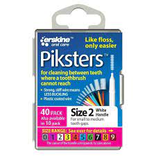 Piksters Interdental Brushes (size 2) 40 Pack