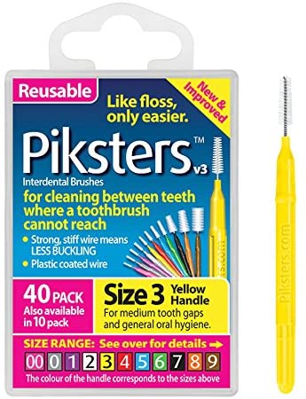 Piksters Interdental Brushes (size 3) 40 Pack