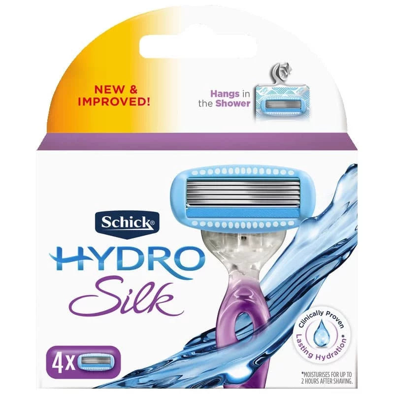 Schick Hydro Silk Refill Blades 4 pack