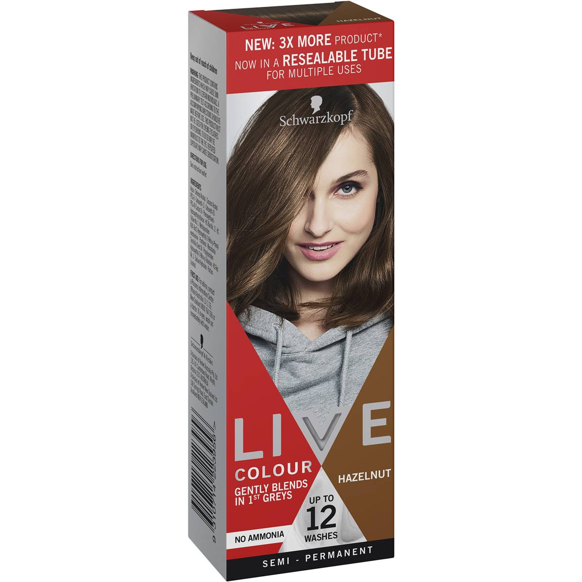 Schwarzkopf Live Colour Hazelnut 12 Washes 75ml