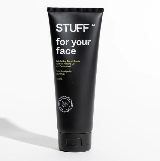 STUFF Exfoliating Facial Scrub Pumice, Sweet Almond Oil and Lime 100ml