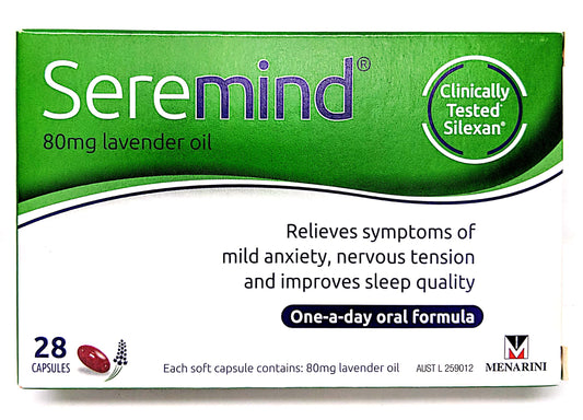 Seremind Lavender Oil 80mg 28 Capsules