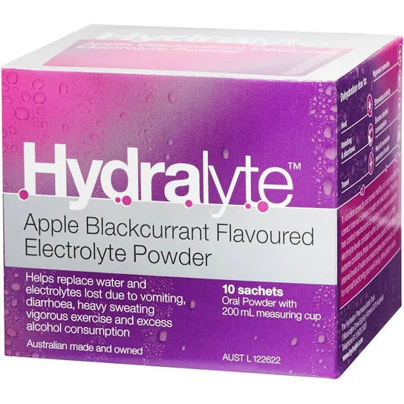 Hydralyte Powder Apple Blackcurrant 5g X 10