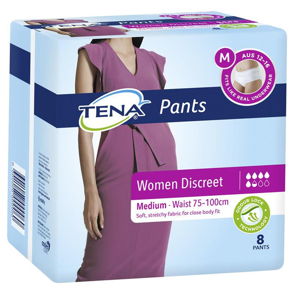 Tena Pants Discreet Women 8 Pack (Medium)