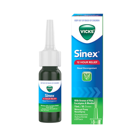 Vicks Sinex Nasal Decongestant Spray 15mL